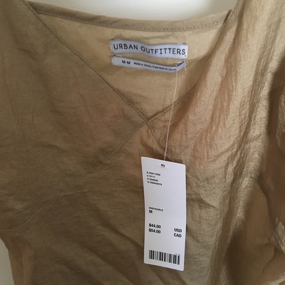 URBAN OUTFITTERS GOLD LOLA NYLON BABYDOLL TANK TOP - Picture 7 of 8